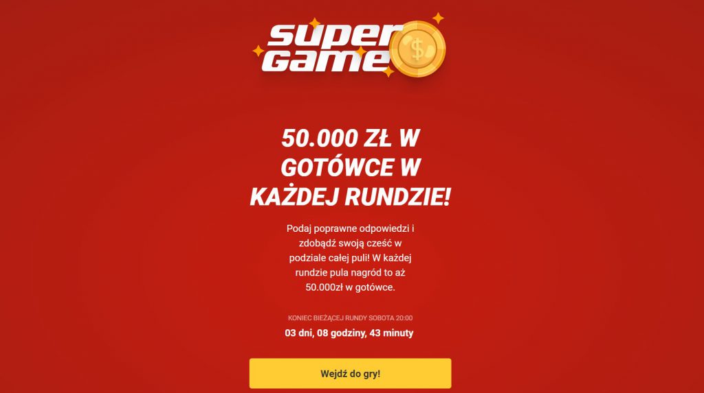 Super Game - do wygrania 50.000 PLN!